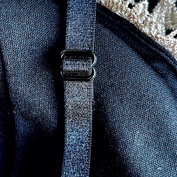 Haute Monde Dress Womens Small Black Dripping Lace Crochet Detail - Picture 5 of 12